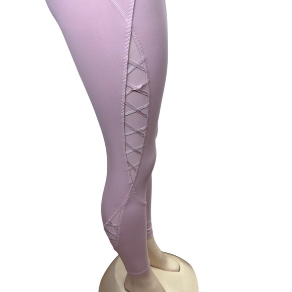 Vibrant Pink High-Waisted Stretch Leggings - Picture 3 of 5